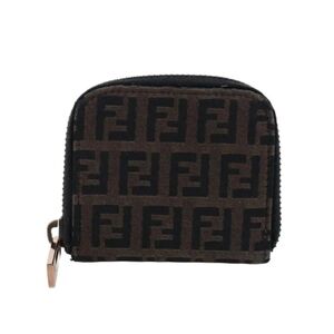 Fendi Brown Zucca Card Case